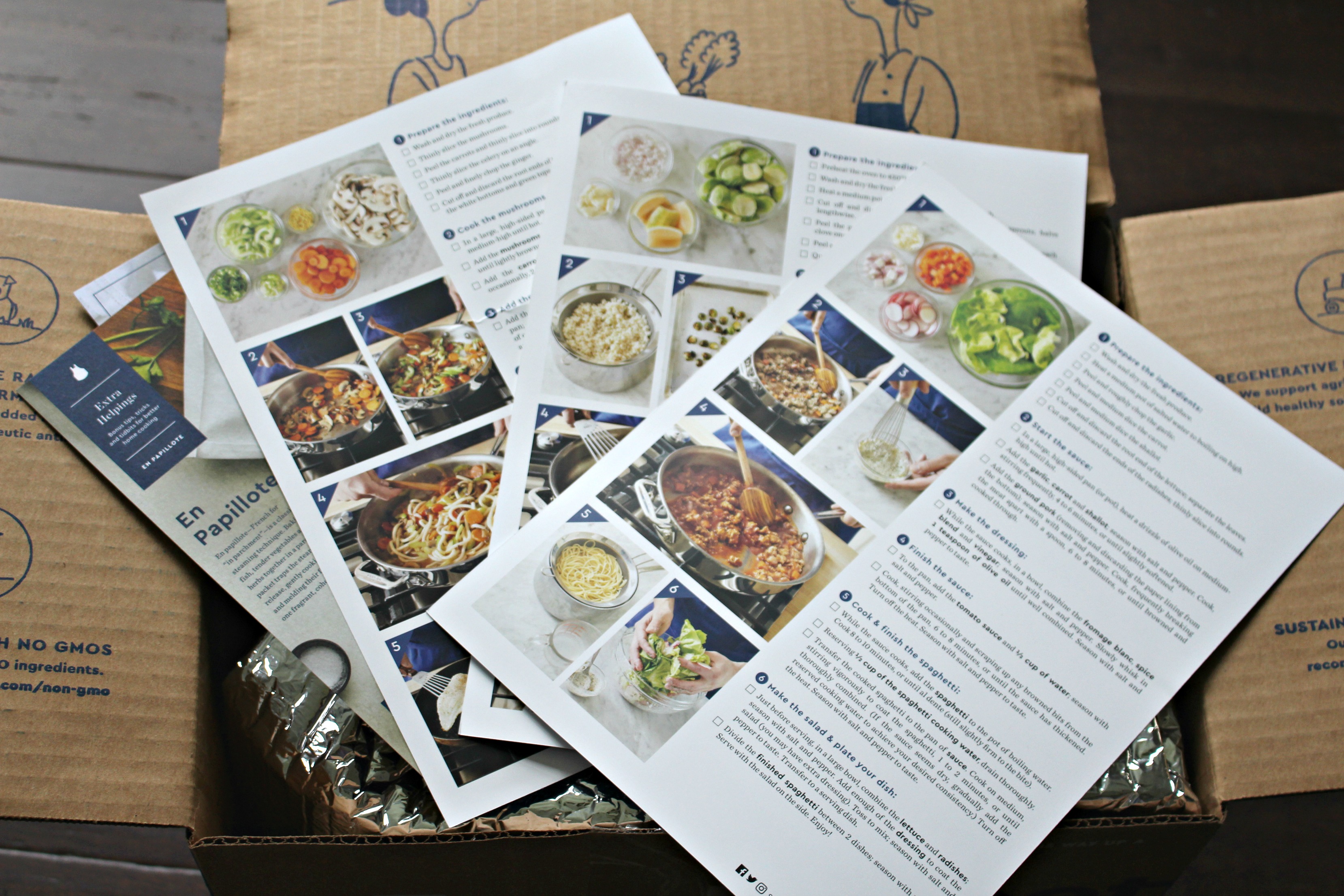 cooking with blue apron